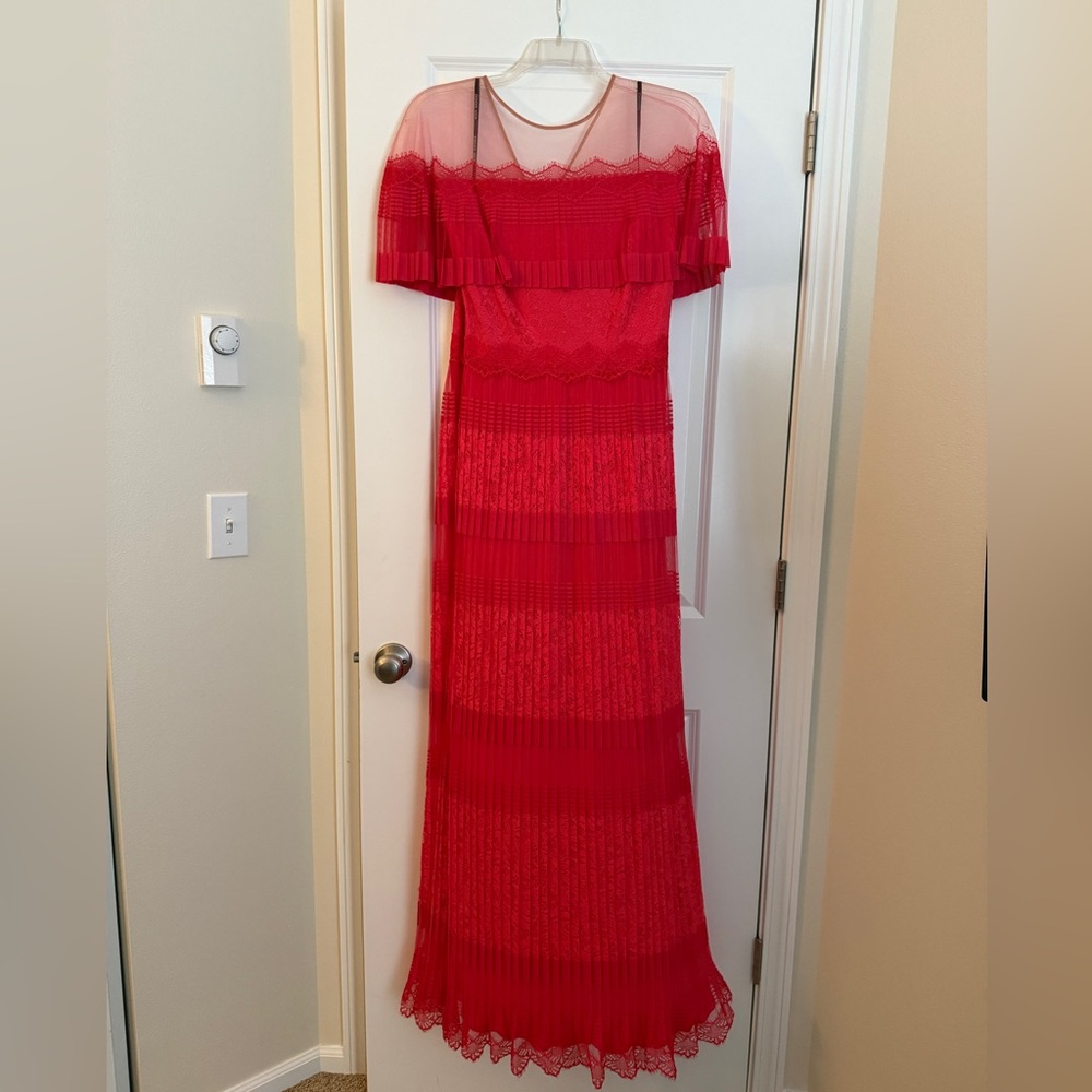 Tadashi Shoji Vibrant Red Evening Gown